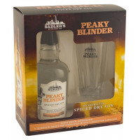 Pachet Gin Spiced Peaky Blinder 40% alc. 0.7l + Pahar