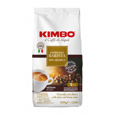 Cafea boabe Espresso Barista 100% Arabica Kimbo 1kg 