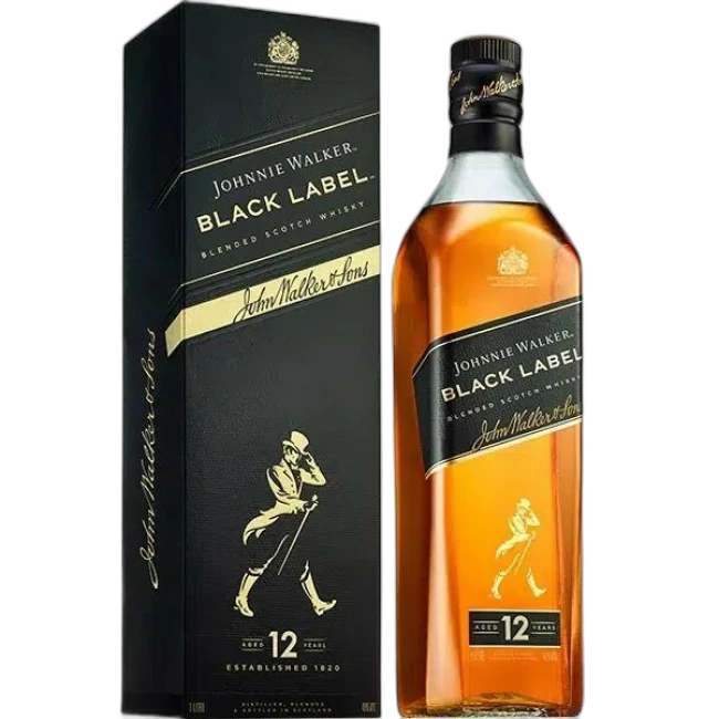 Whisky Johnnie Walker Black 12YO 40% alc. 1l