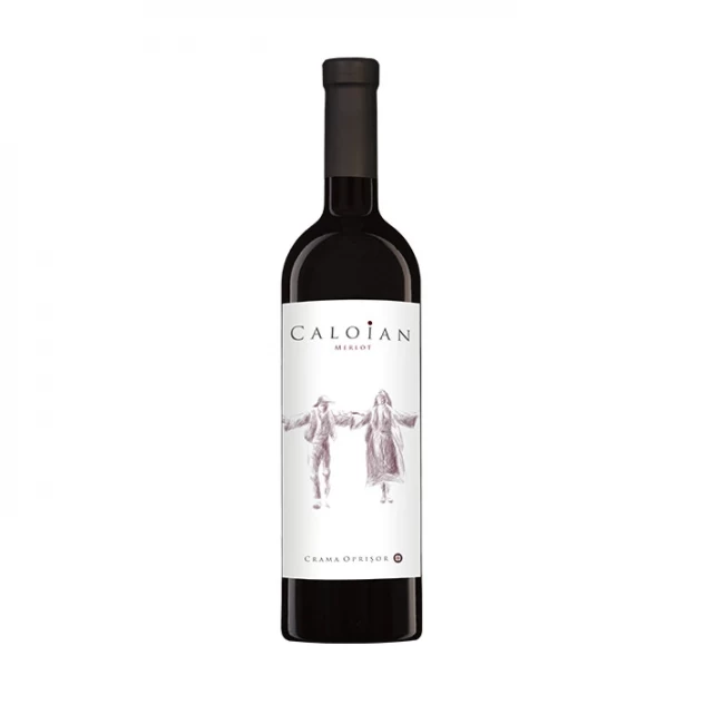 Vin Rosu Merlot Caloian 0.75l