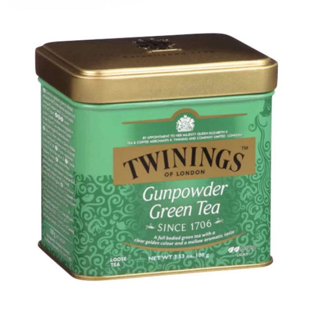 Ceai Verde Gunpowder Cutie Metal Twinings 100g