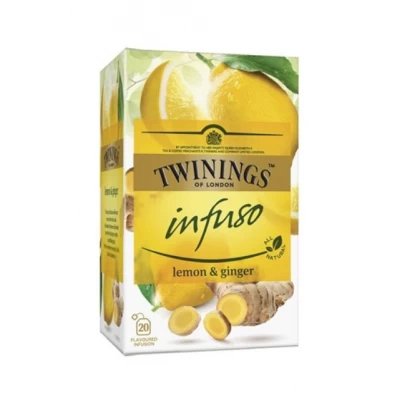 Ceai Pentru Infuzie Cu Lamaie Si Ghimbir Twinings 20x1.5g