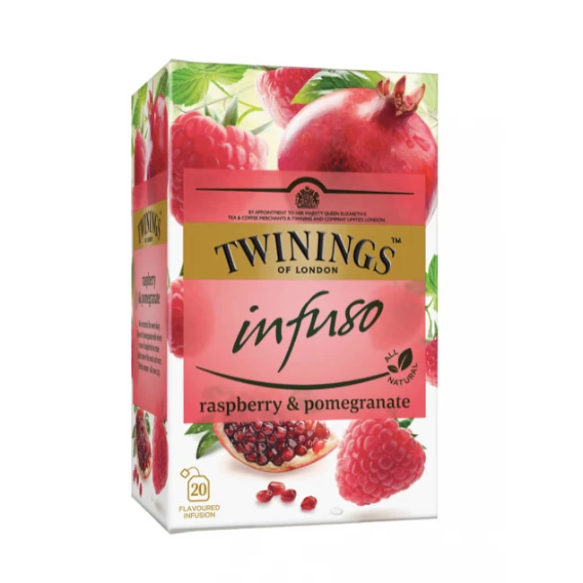 Ceai Pentru Infuzie Cu Zmeura Si Rodie Twinings 20x2g