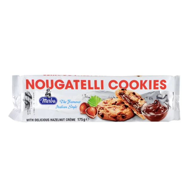 Biscuiti Nougatelli Merba 175g