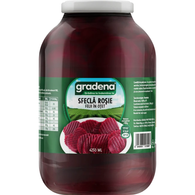 Sfecla Rosie Felii Gradena 4250ml