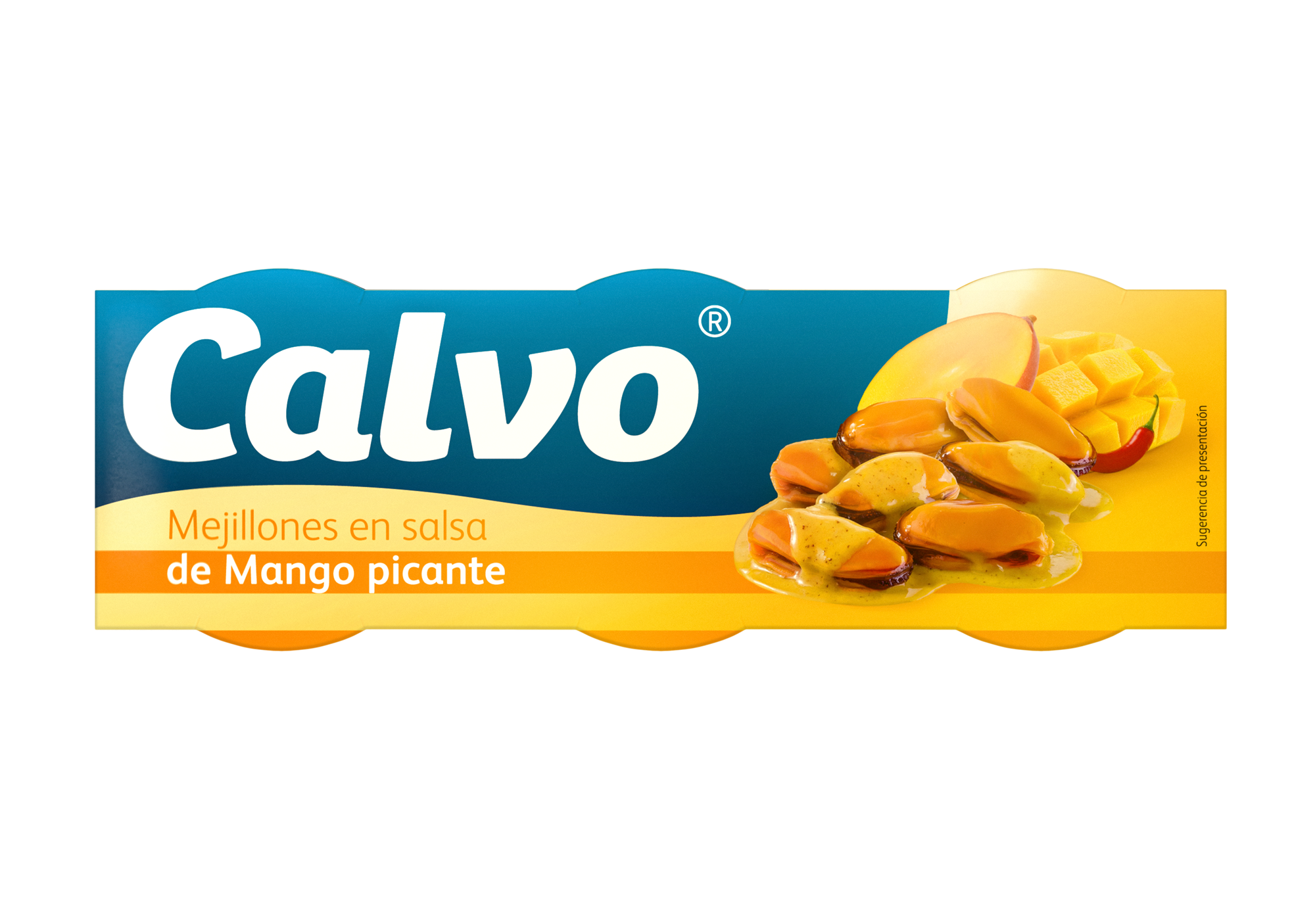 Midii In Sos Mango Picant Calvo 3*80g