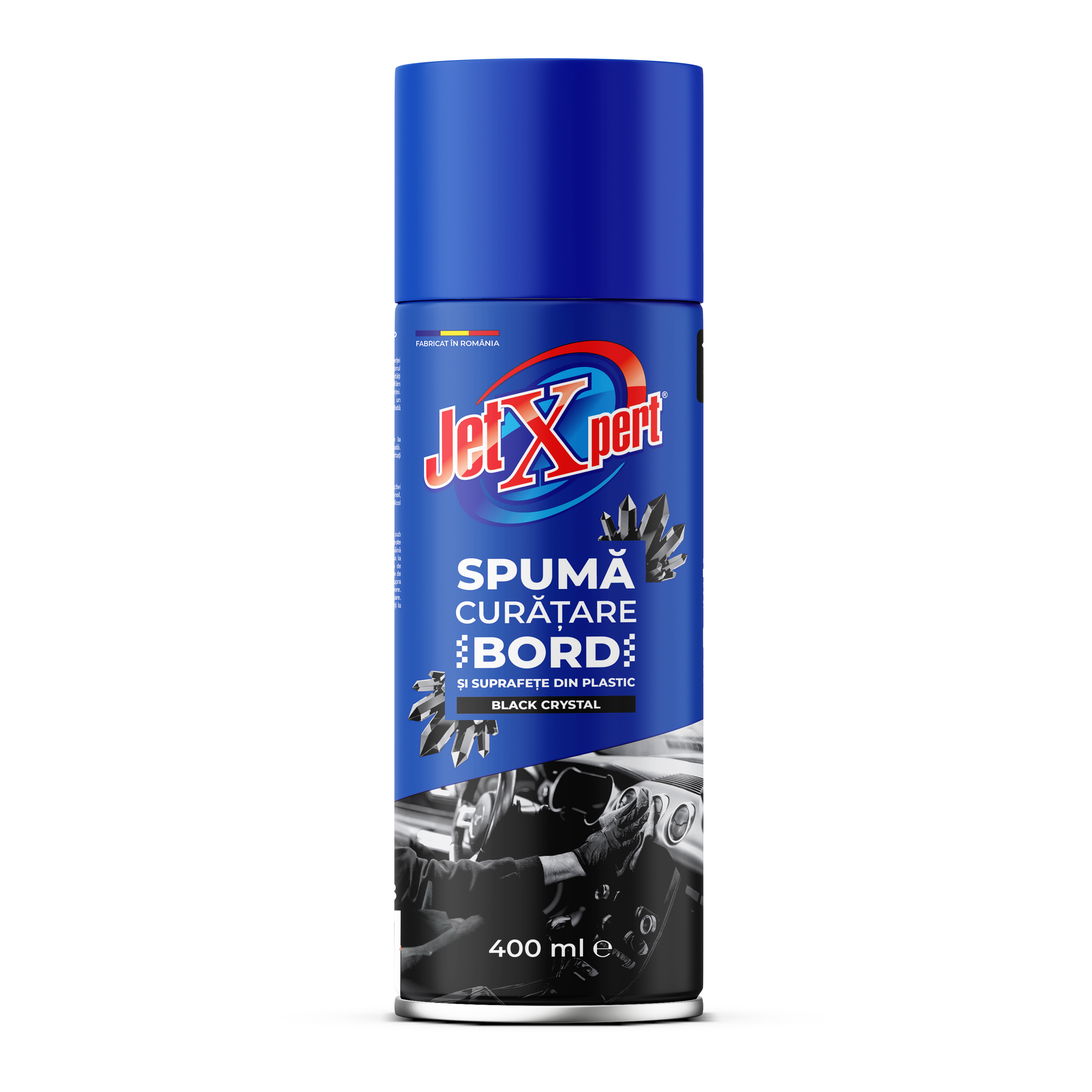 Solutie de Curatare Bord Auto Spuma Black Cristal Jetxpert 400ml