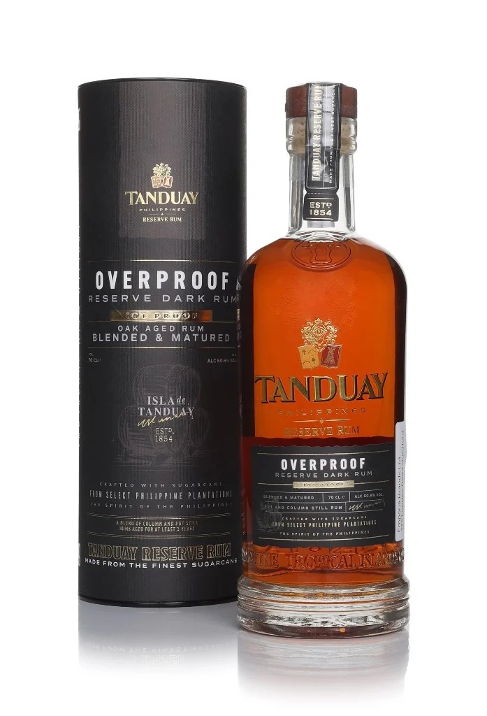Rom Tesoro Reserve Overproof Tanduay 50.5% Alc 0.7L
