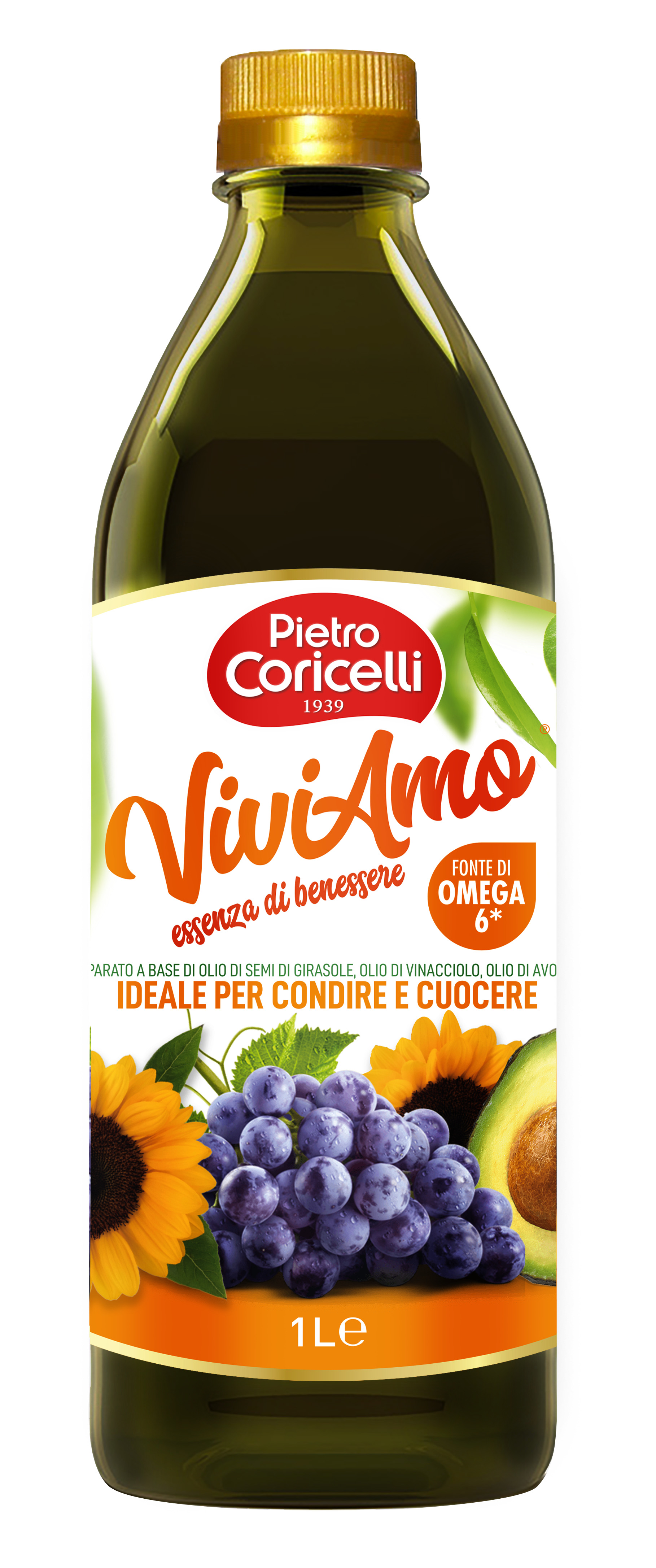 Ulei Floarea Soarelui Struguri si Avocado Pietro Coricelli 1l